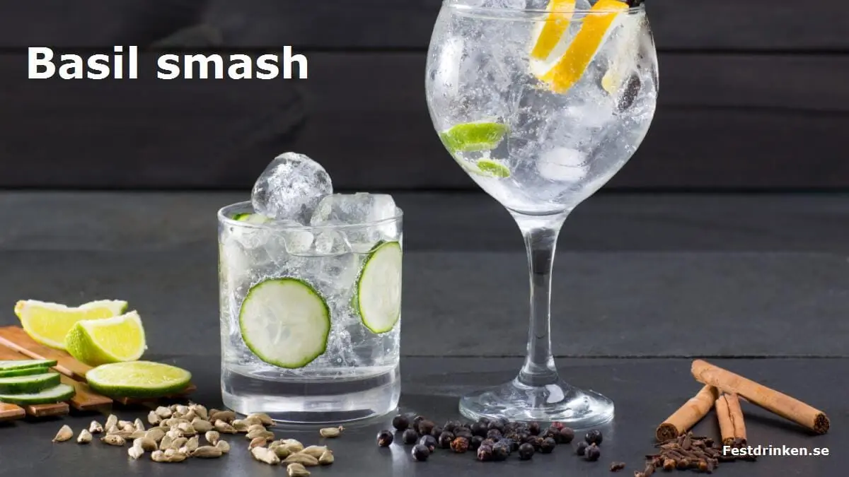 Recept på drinken Basil smash