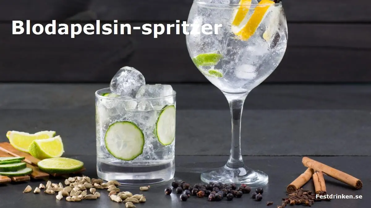 Recept på drinken Blodapelsin-spritzer
