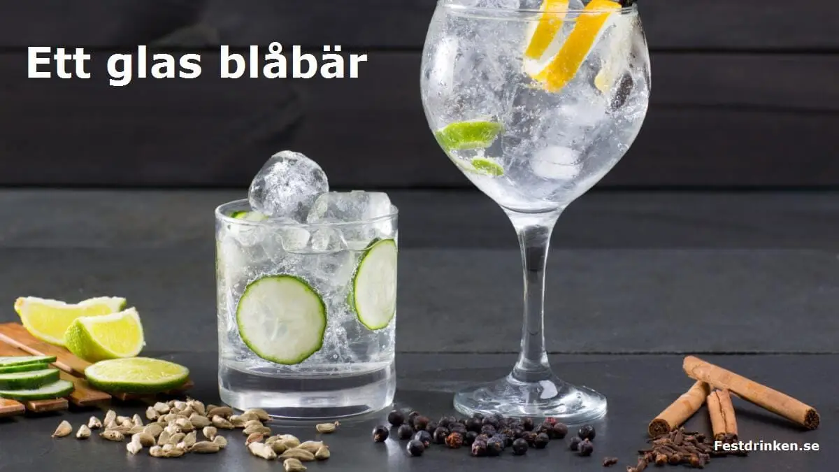 Recept på drinken Ett glas blåbär