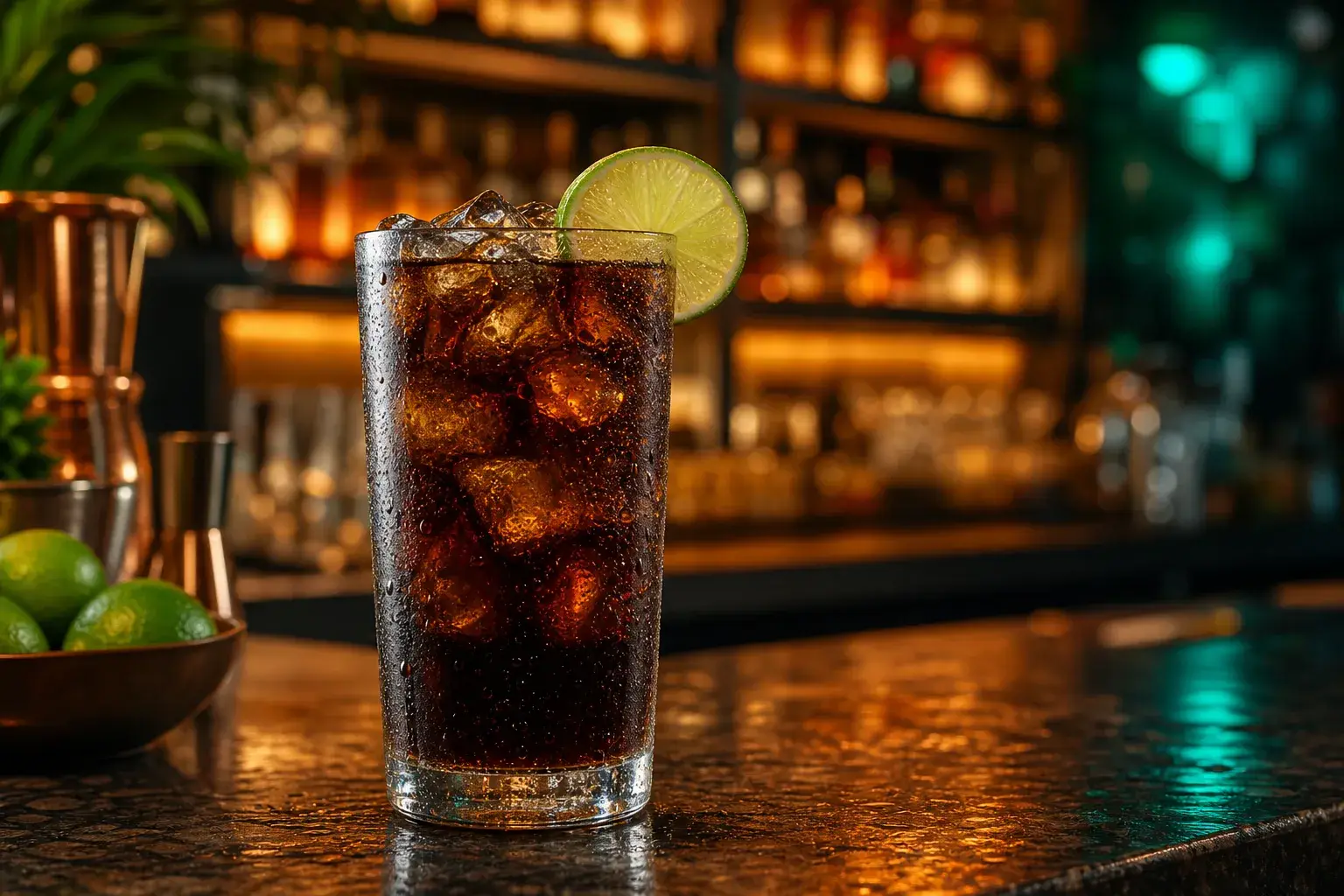 Så gör du en fräsch fernet cola på nolltid illustration