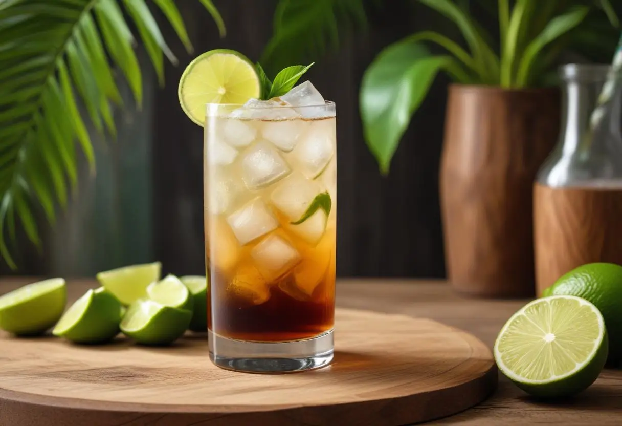 Fidel Castro drink illustration