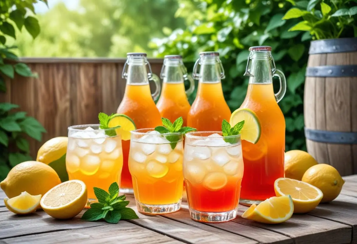 Svalkande ginger beer-drinkar att njuta av i sommar illustration