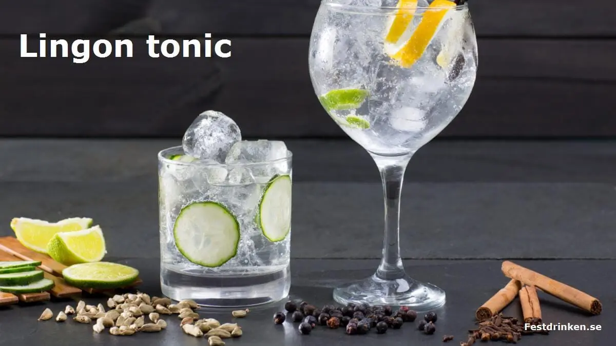 Recept på drinken Lingon tonic