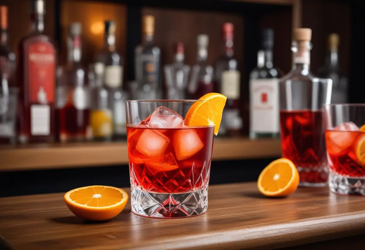 Negroni med apelsinskal