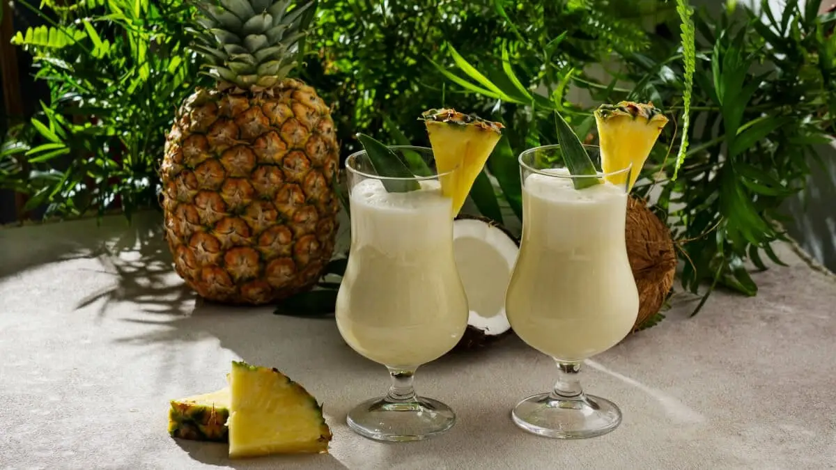 Pina colada drink