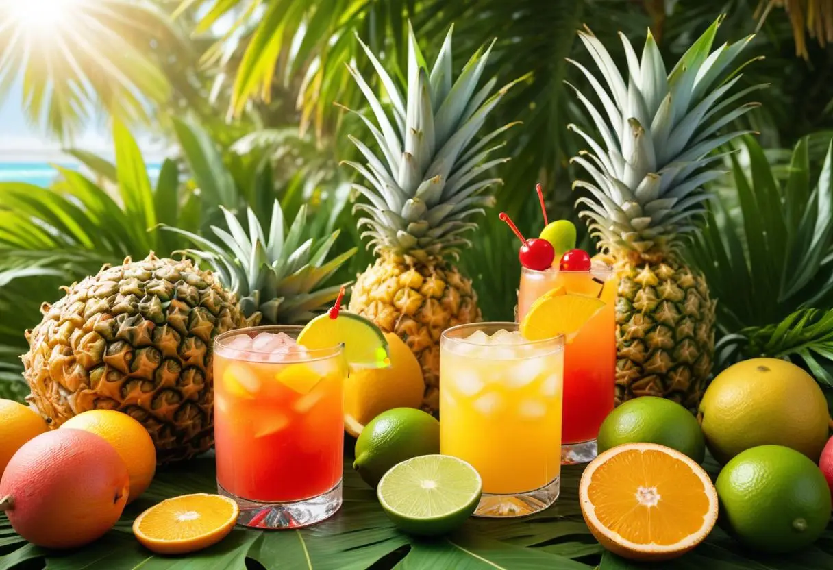 Skapa den perfekta rum punchen för festliga stunder illustration