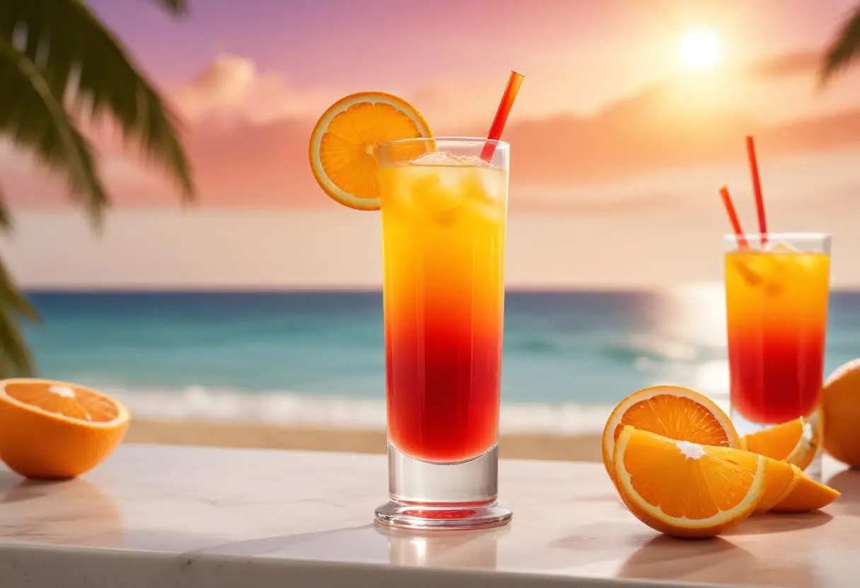 Så gör du Tequila Sunrise – enkelt recept illustration