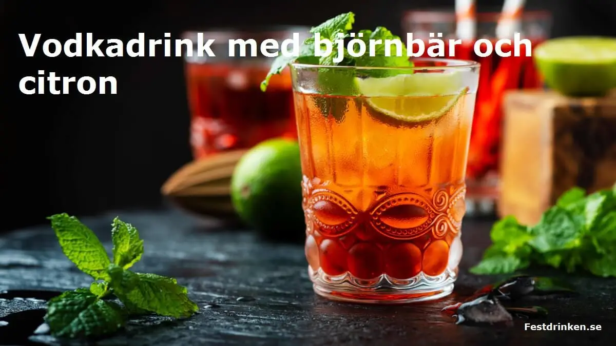 Recept på drinken Vodkadrink med björnbär och citron