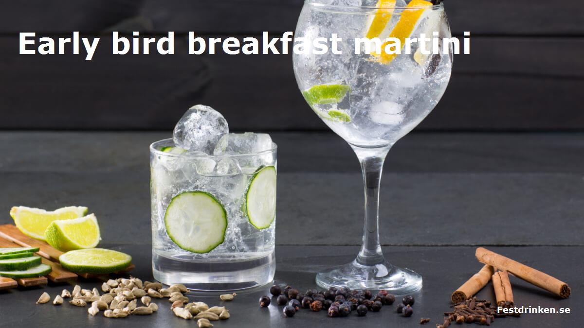 Recept på drinken Early bird breakfast martini